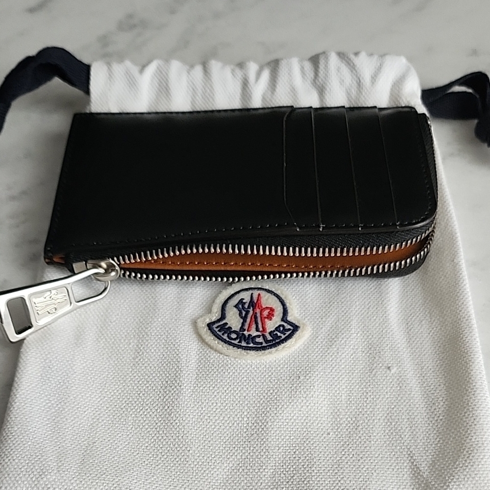 Moncler Black Quilted Leather Wallet